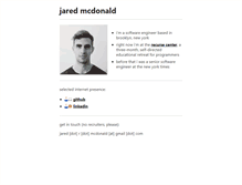 Tablet Screenshot of jaredmcdonald.com